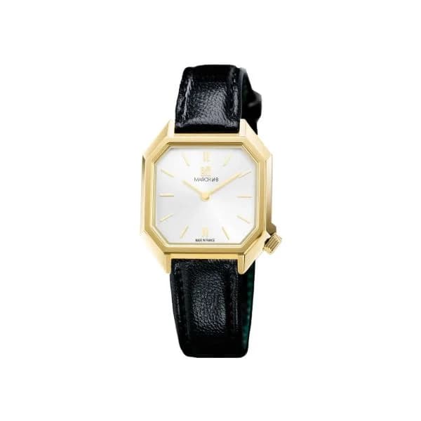 March LA.B Montre March LA.B Milady Mansart Electrique Continental Chevreau Noir