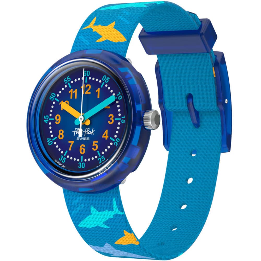 Flik Flak Montre Flik Flak en Plastique Bleu