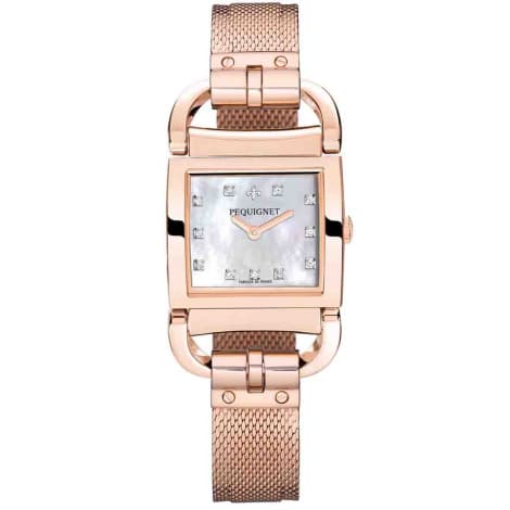Pequignet E. Montre Pequignet Attellage Quartz - Cadran Nacre Blanc - Bracelet - 5896508CD-A
