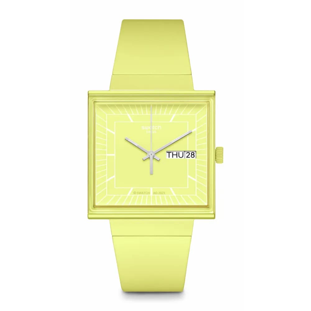 Swatch What If — cadran jaune