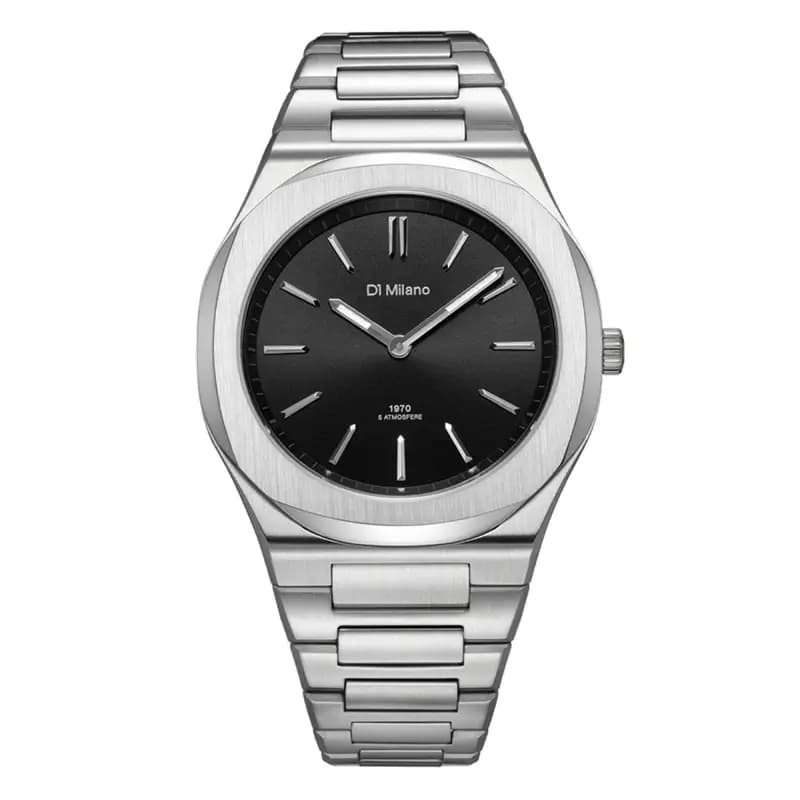 D1 Milano Montre Ultra Thin Groovy Black 39 mm UHBJ01