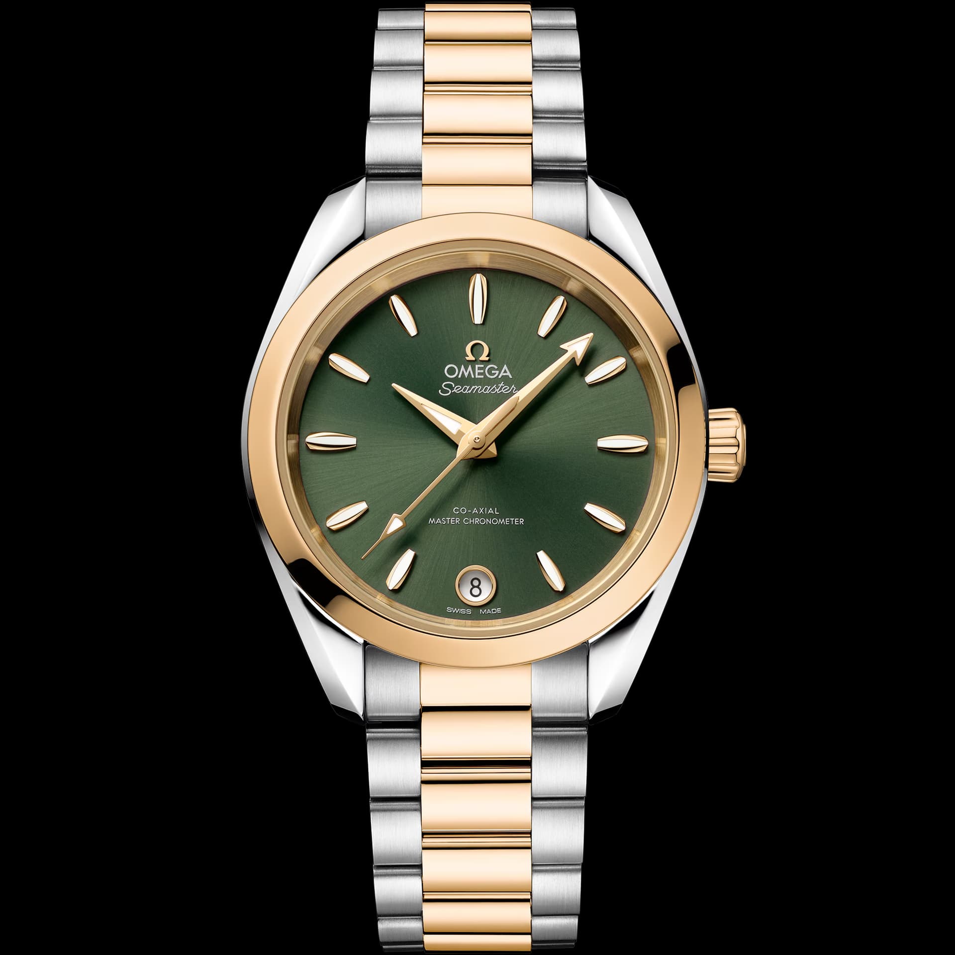 Omega Seamaster 34 mm, acier - or Moonshine™ sur acier - or Moonshine™