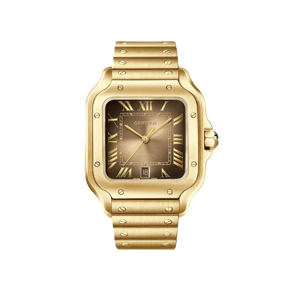 Santos de Cartier — cadran marron