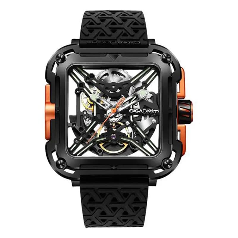 Ciga Design Montre Série X Gorilla Black Orange X011-BLOG-W25BK