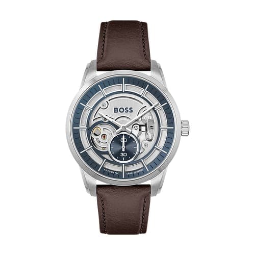 Hugo Boss Montre Analogique Homme Boss Cuir Marron 1513944
