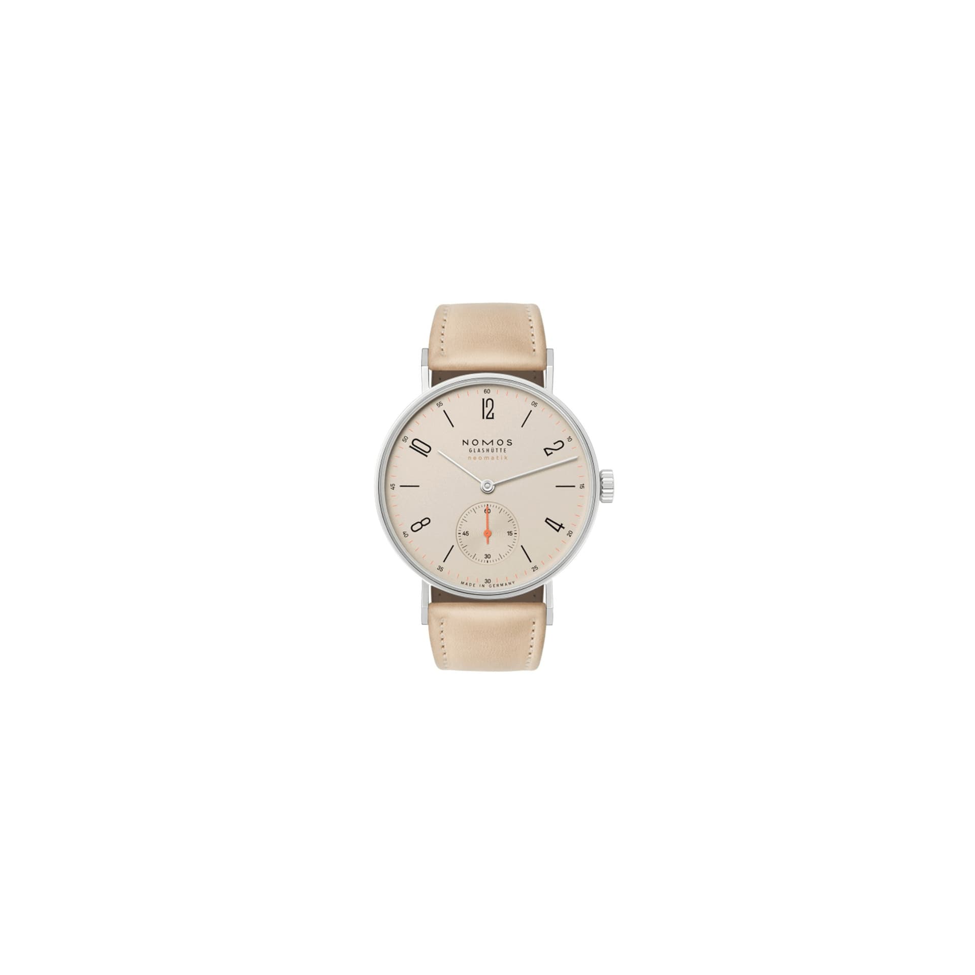 Nomos Montre NOMOS Tangente Neomatik cadran champagne bracelet cuir tannage végétal 35 mm