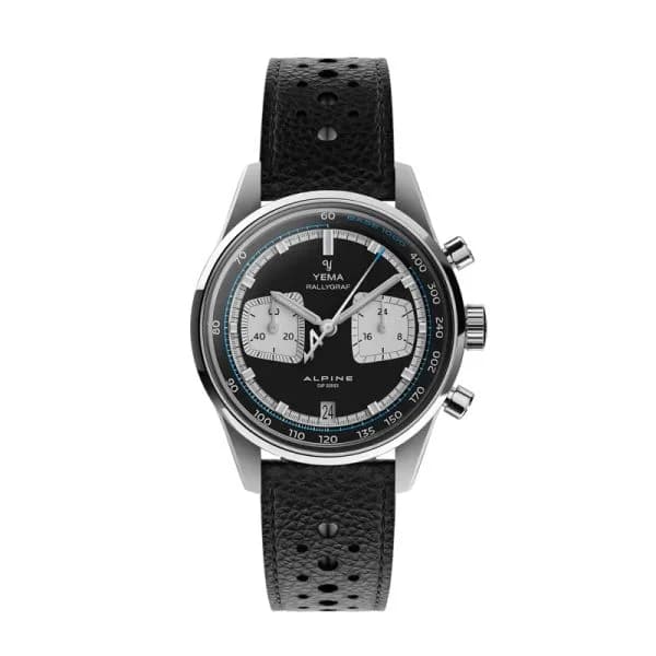 Yema Montre Yema Rallygraf Meca Quartz Alpine Cup Series Reverse Panda Bracelet Rallye