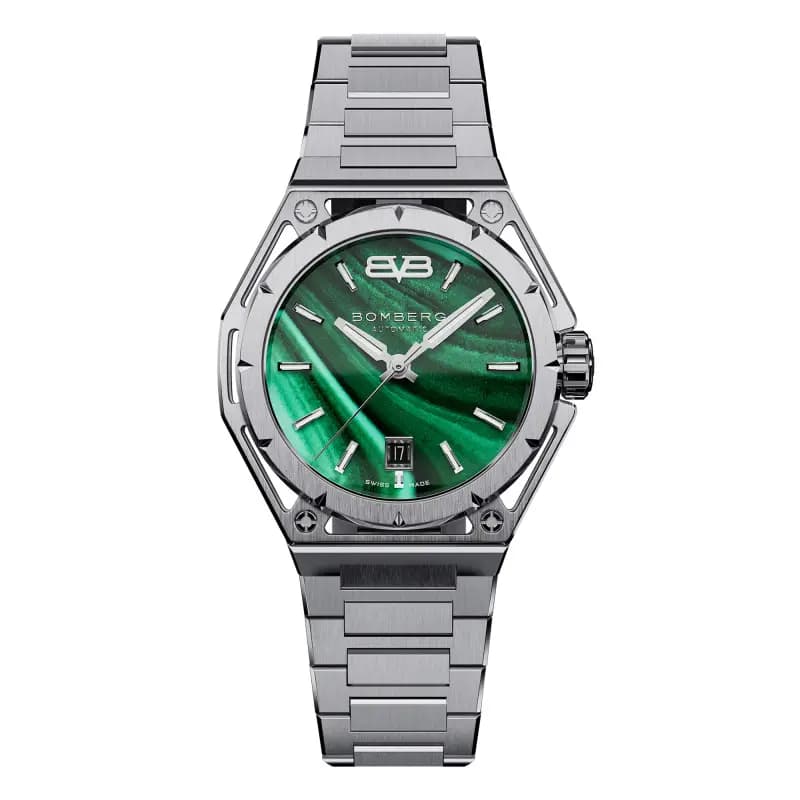 BOMBERG Montre Edge Malachite Steel B7742ASS.07-3.12