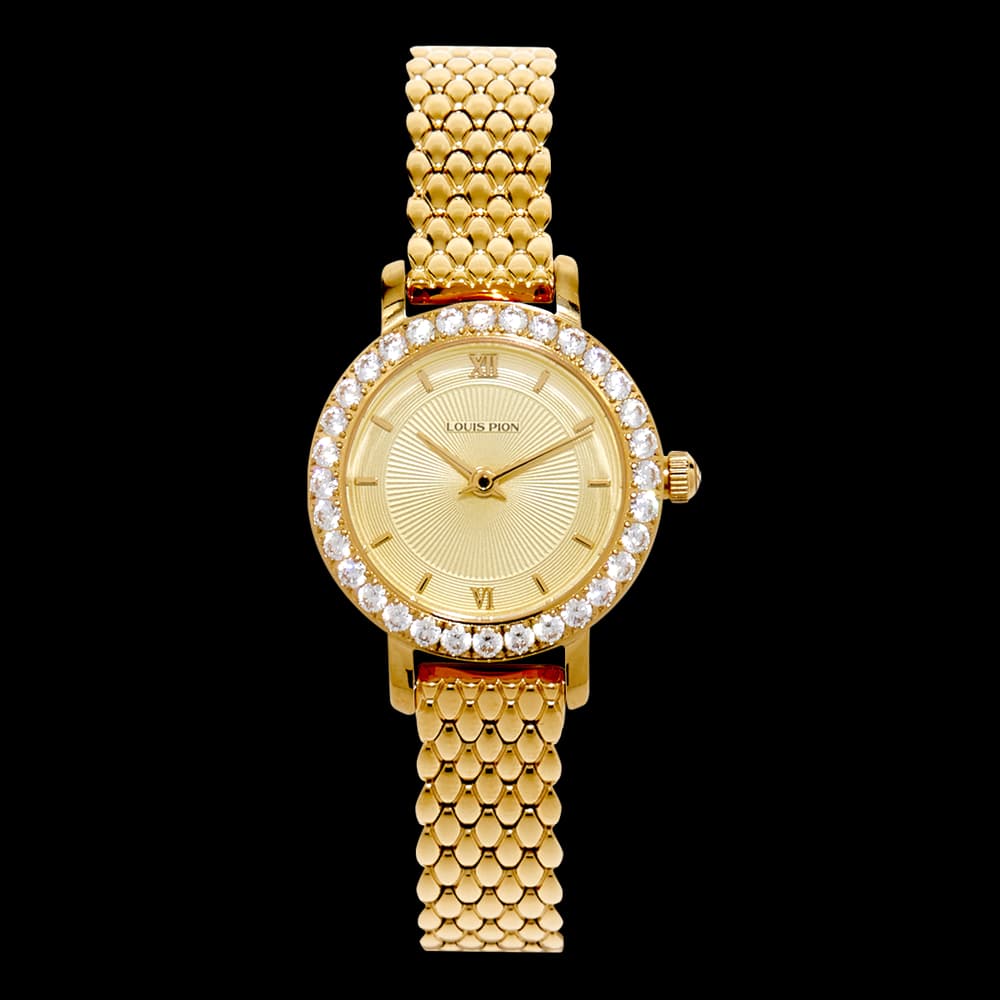 Louis Pion Montre quartz Femme Grace Doré
