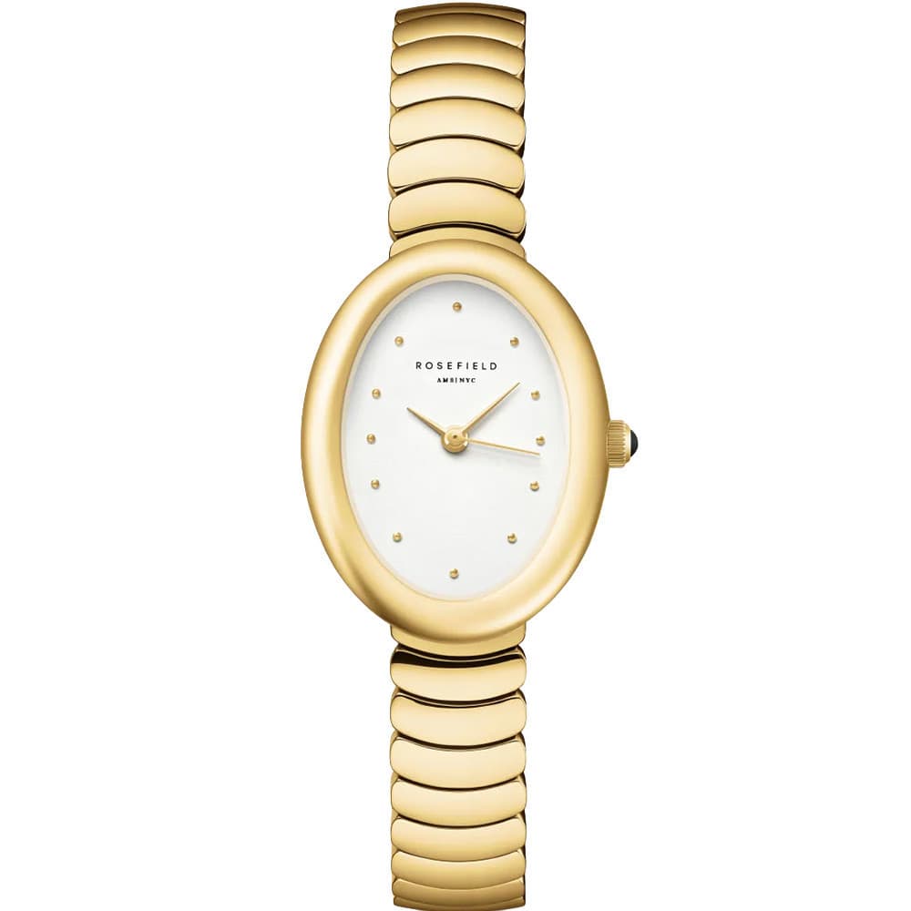 Rosefield Montre Rosefield Collection Oval Evolution en Acier et PVD Doré