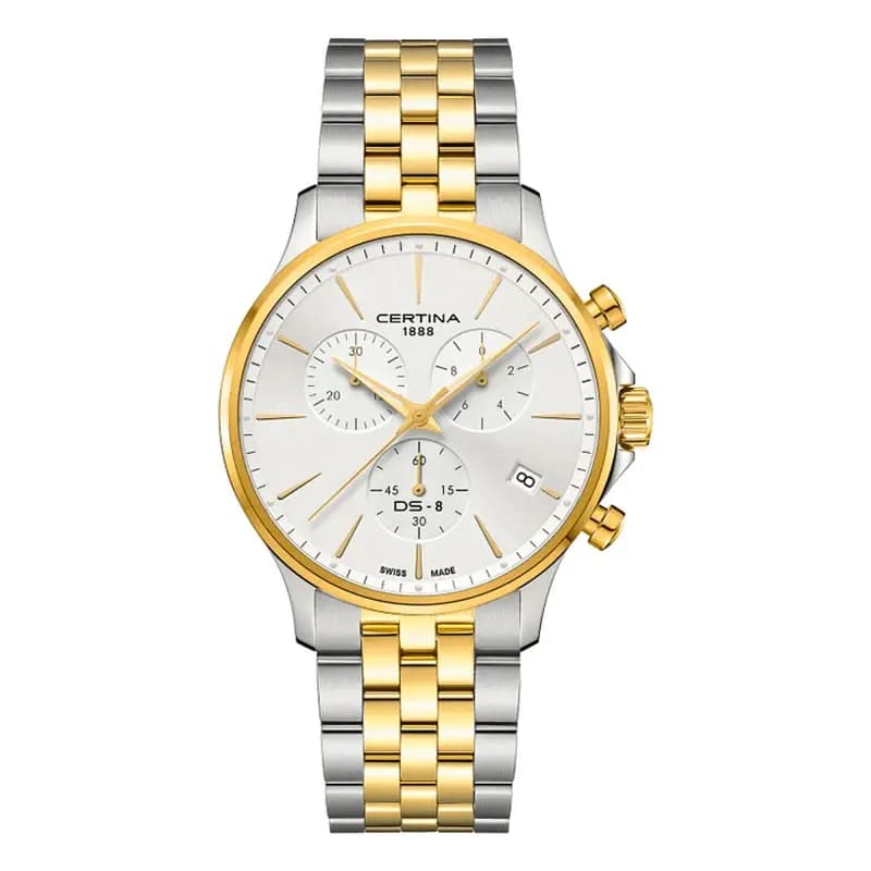Certina Montre Certina DS-8 Chrono Quartz Cadran Argent