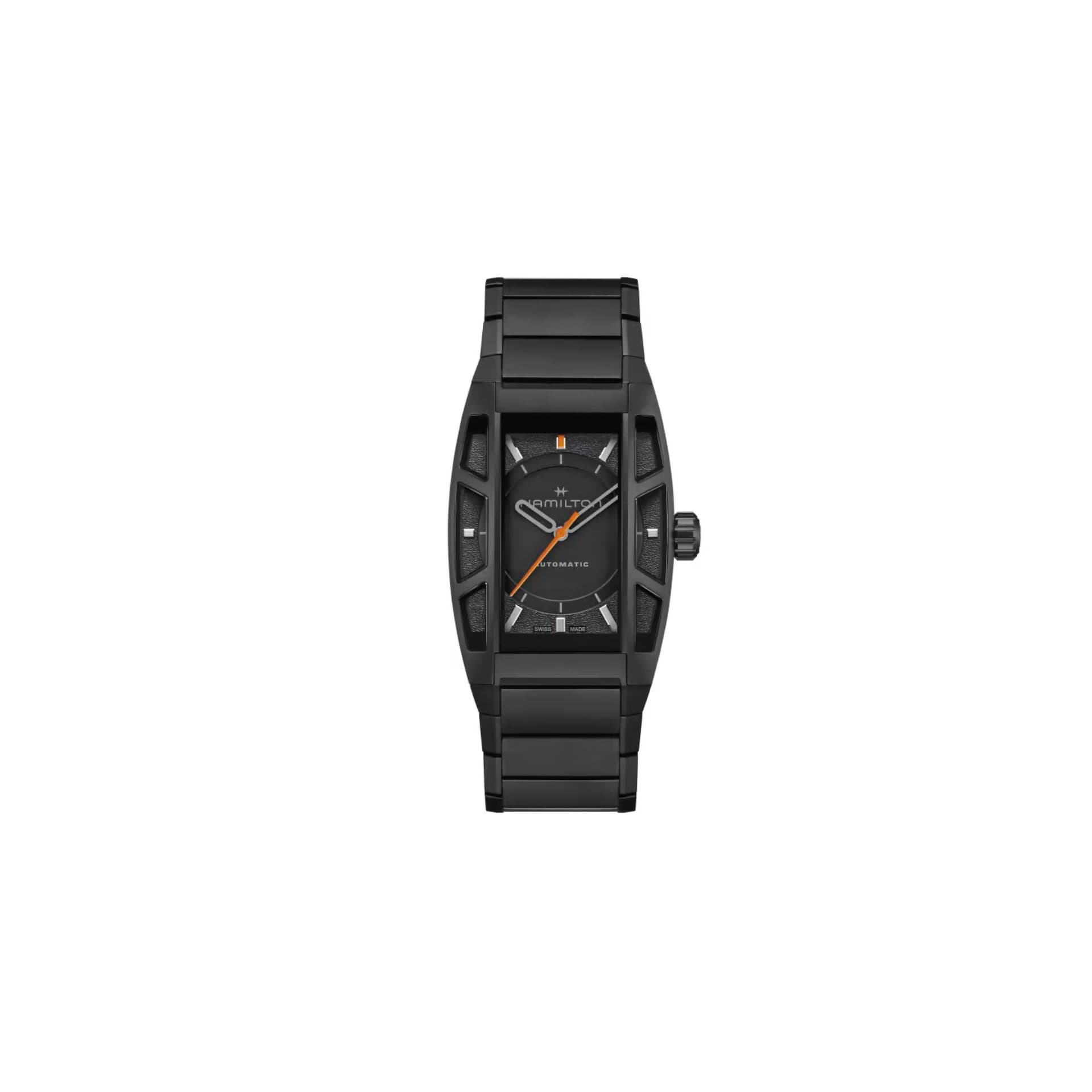 Hamilton Montre Hamilton American Classic Boulton Stranding 2 auto Ed Limitée cadran noir titane 36 x 48 mm