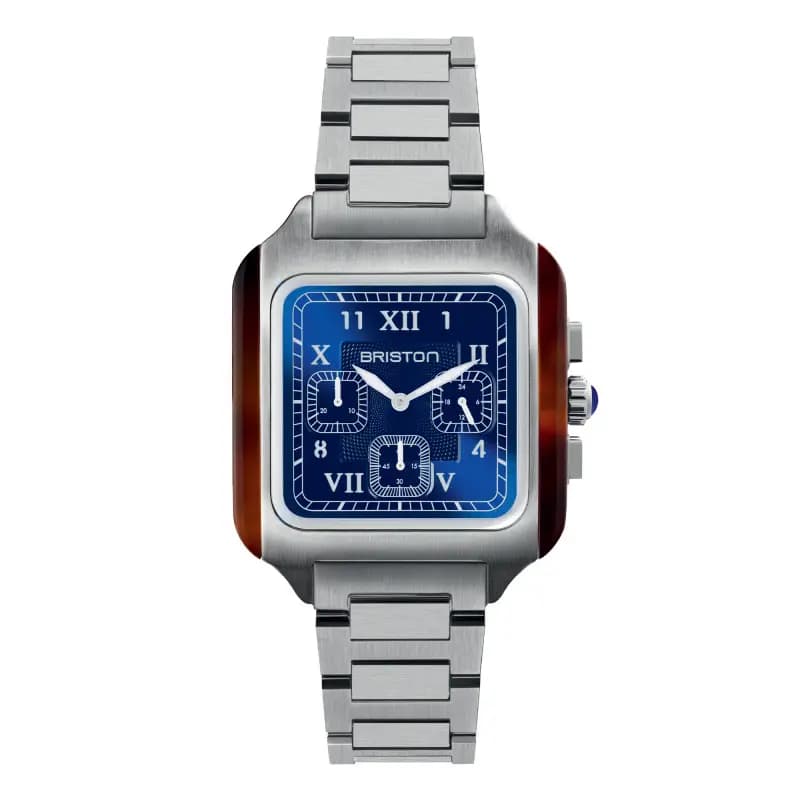 Briston Montre Streamliner Kennedy - Chrono - Acier - Bleu 261838.SA.T.9 SB