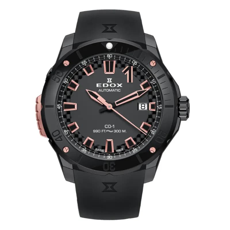 Edox Montre CO-1 Date Automatic 80137-37GNR-CANR