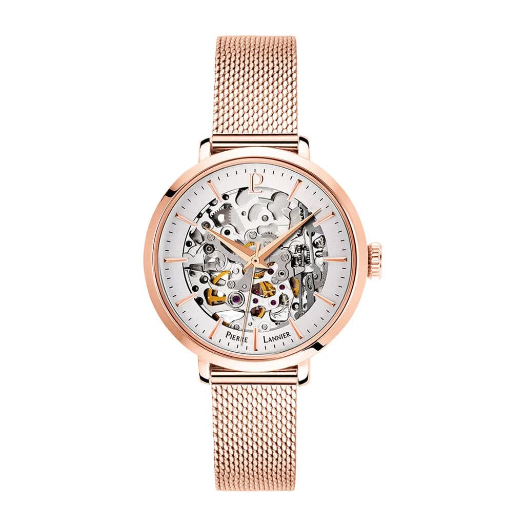 Pierre Lannier Montre Femme PIERRE LANNIER AUTOMATIC en Acier Rose Etanche