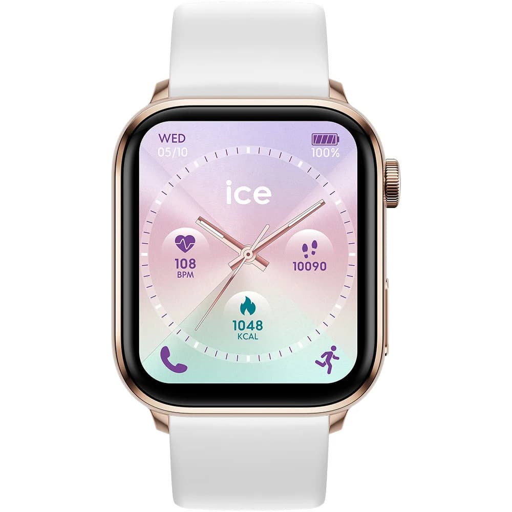 Ice Watch Montre Connectée Ice Watch Collection Ice Smart en Silicone Blanc