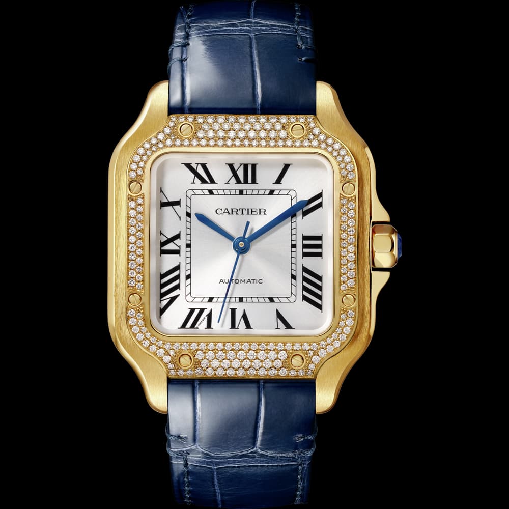 Cartier Santos — or et diamants