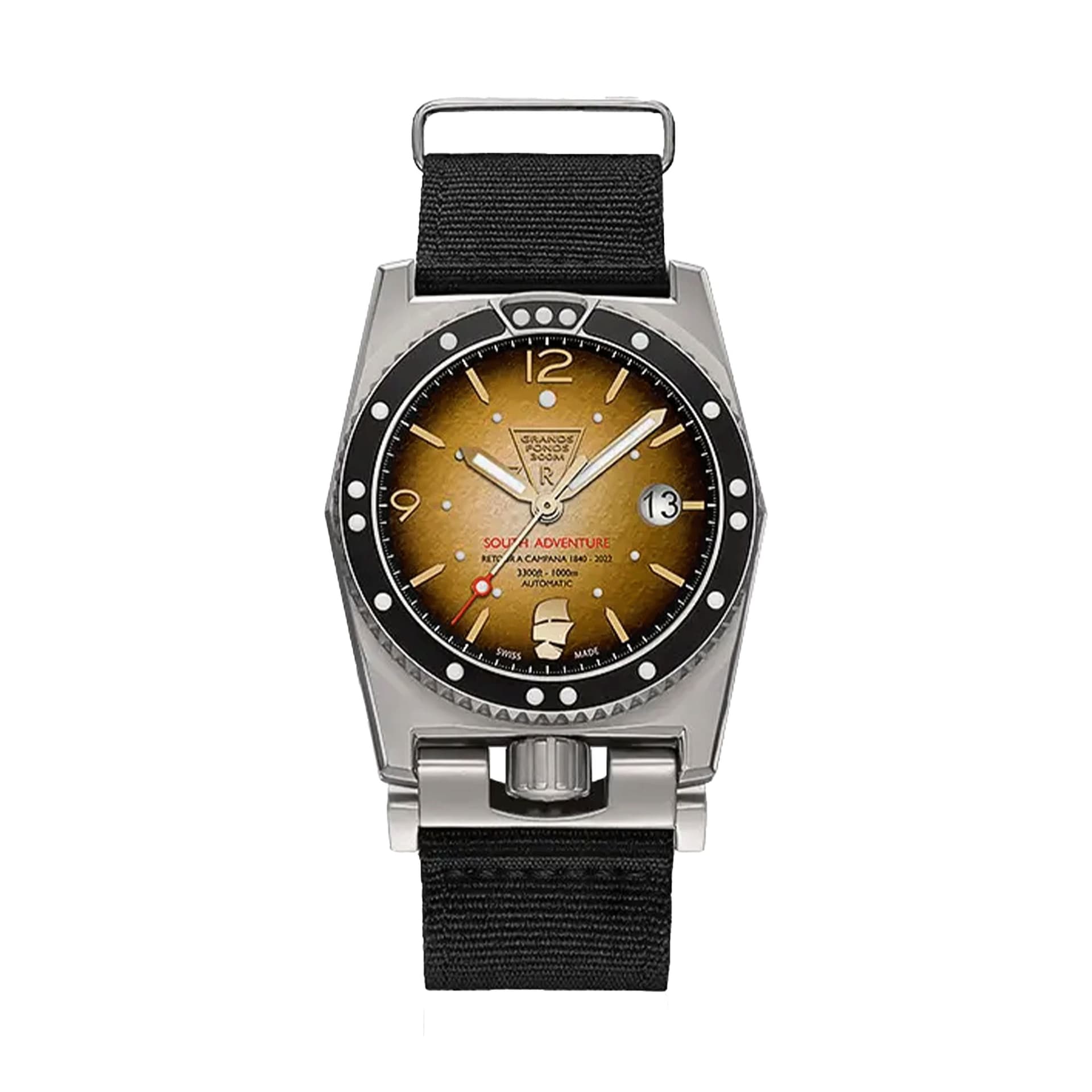 ZRC Montre ZRC Grands Fonds 300 1964 Spirit "South Adventure" automatique cadran tropical bracelet NATO 41,5 mm