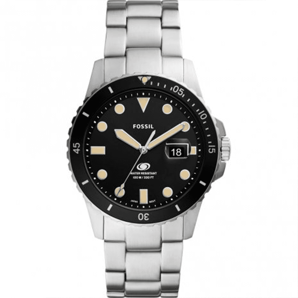 Fossil Blue — boîtier métal