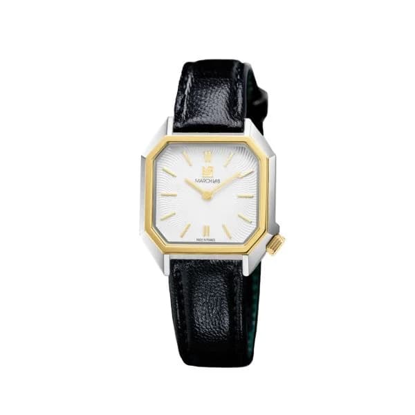 March LA.B Montre March LA.B Lady Mansart Electrique Metalic Chevreau Noir
