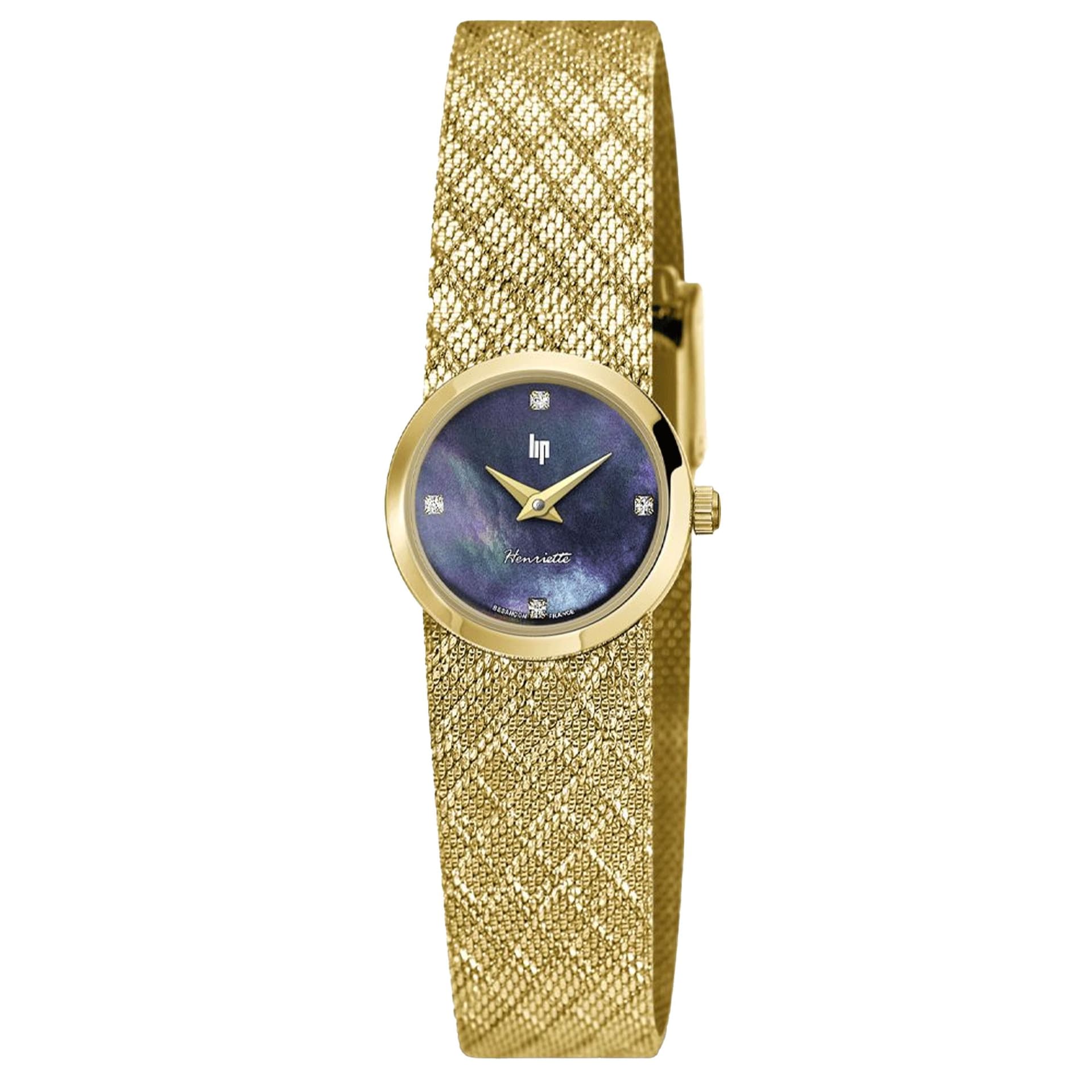 Lip Montre Lip Henriette 671616- Femme - cadran - 22 mm - acier doré 316 L poli