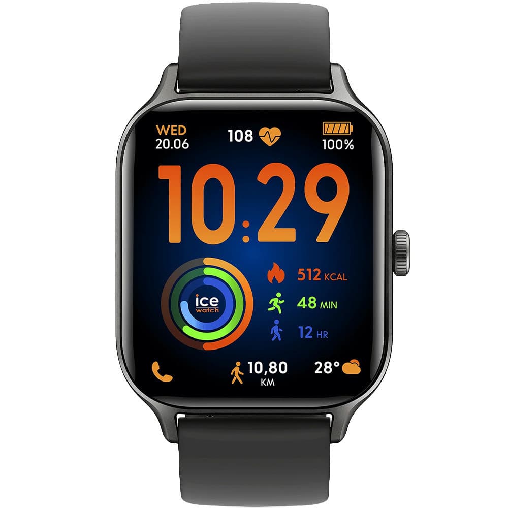 Ice Watch Montre Connectée Ice Watch Collection Ice Fit RT 3.0 en Silicone Noir