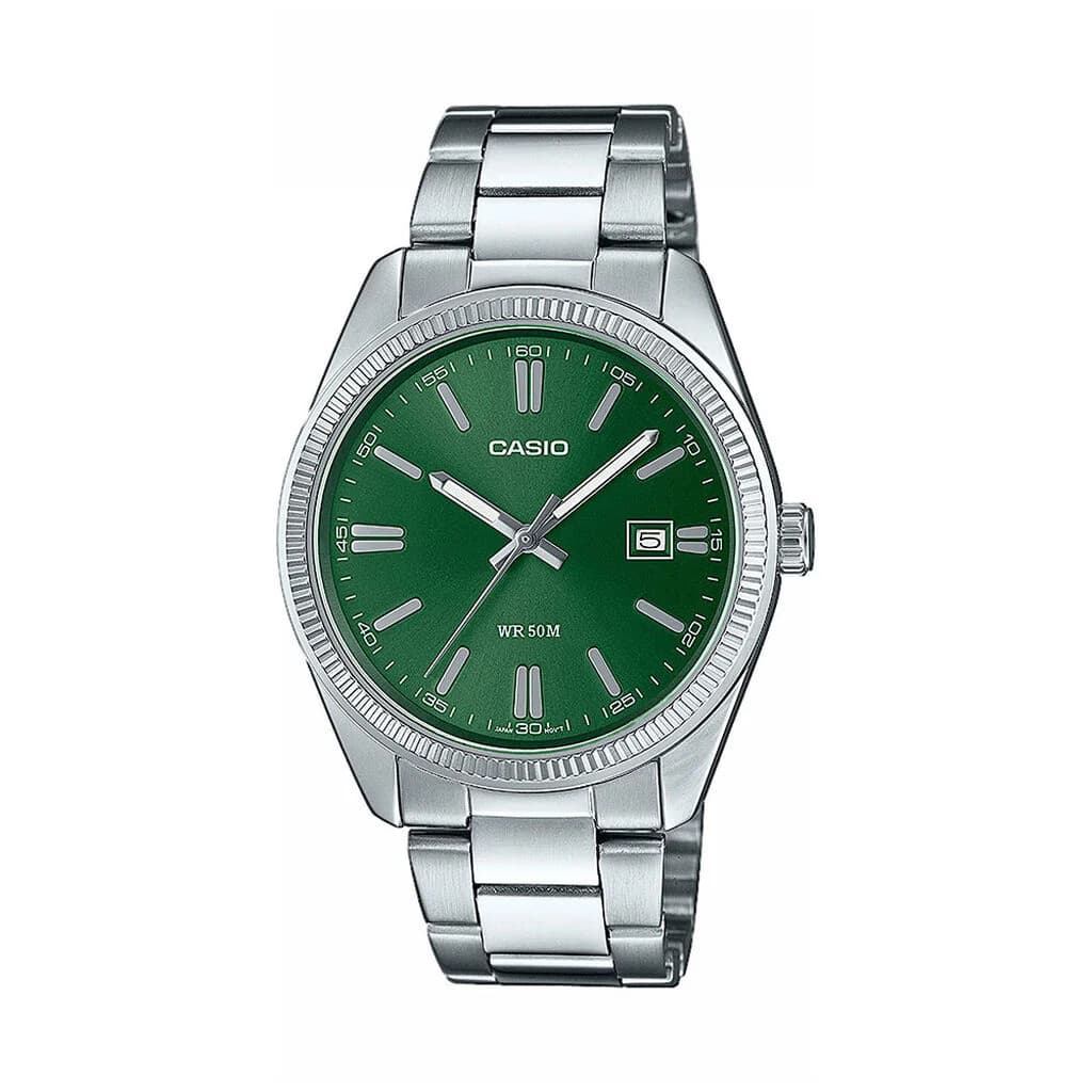 Casio Heritage — cadran vert
