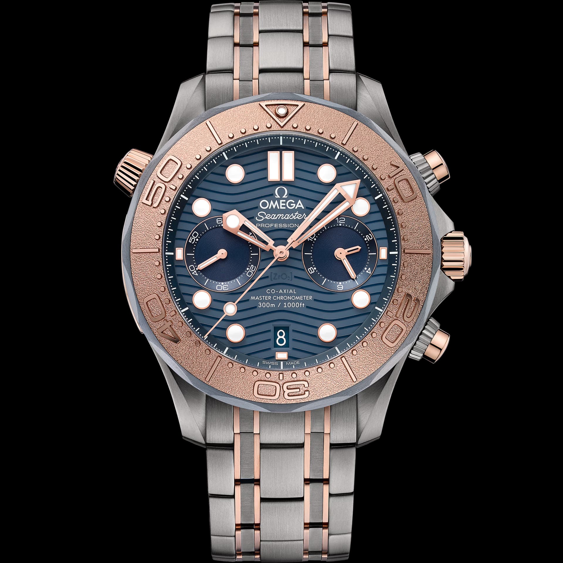 Omega Seamaster 44 mm — cadran bleu