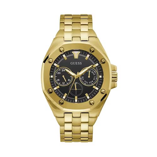 Guess Montre Homme GUESS TOP GUN en Acier Jaune