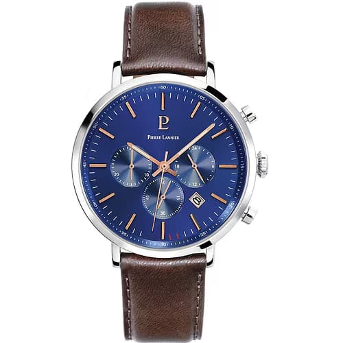 Pierre Lannier Montre Homme PIERRE LANNIER BARON en Cuir Marron