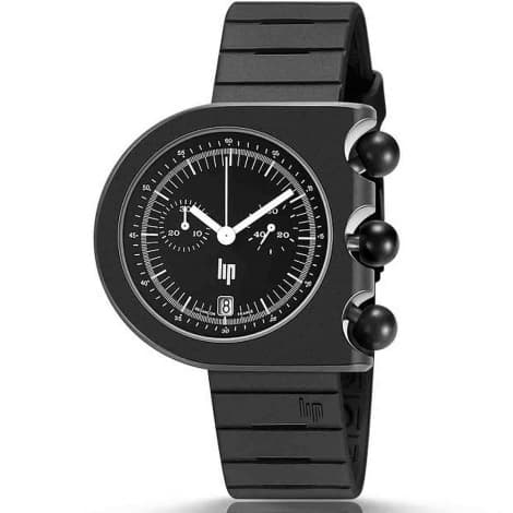 Lip Montre Lip Mach 2000 Chronographe - - cadran Noir- - Acier et PVD Noir -671661