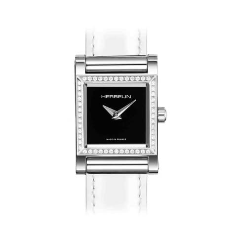 Michel Herbelin Montre Antares Personalisable- Boîtier Steel Edition - Diamants - H17144AP52Y04