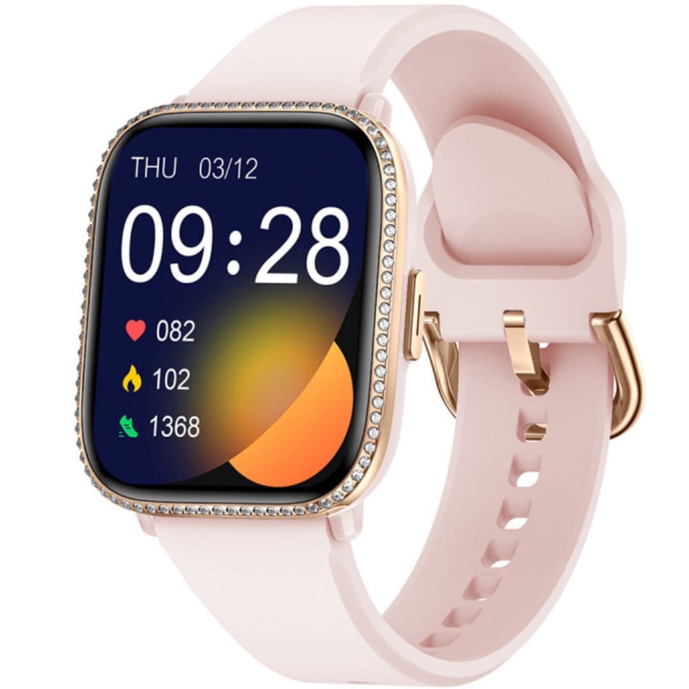 Smarty Montre Connectée Smarty Collection Lady en Silicone Rose
