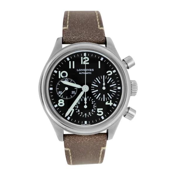 Daniel Gérard Montre Occasion Longines Avigation BigEye Auto Chrono Cadran Noir