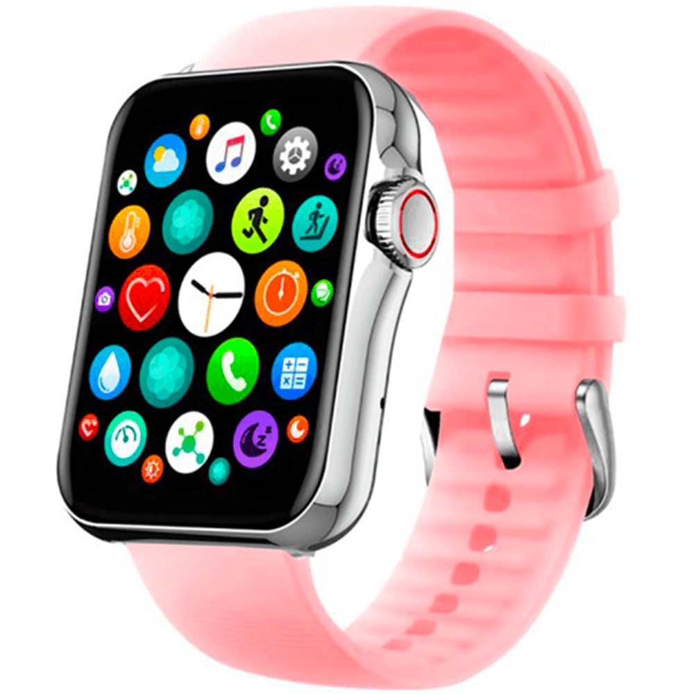 Smarty Montre Connectée Smarty Collection New Standing en Silicone Rose