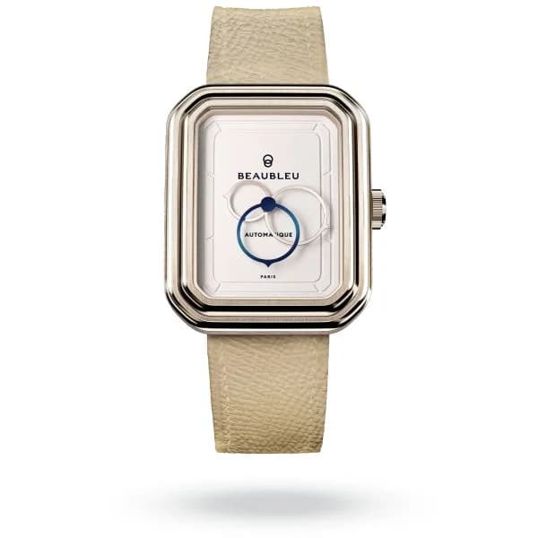 Beaubleu Montre Beaubleu Ecce Figura Lys Bracelet Cuir Crème