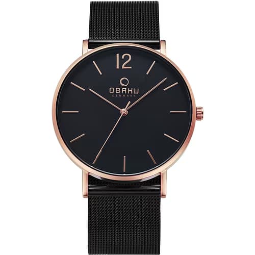 Obaku Montre Homme OBAKU en Acier Noir