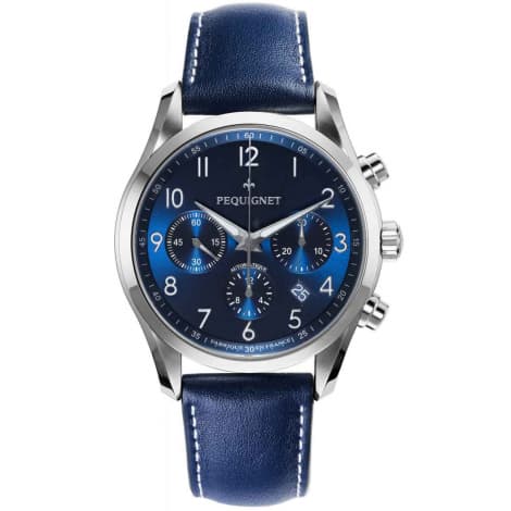 Pequignet E. Montre Pequignet Elegance Chronographe - 42 mm Homme -4810473S-CB