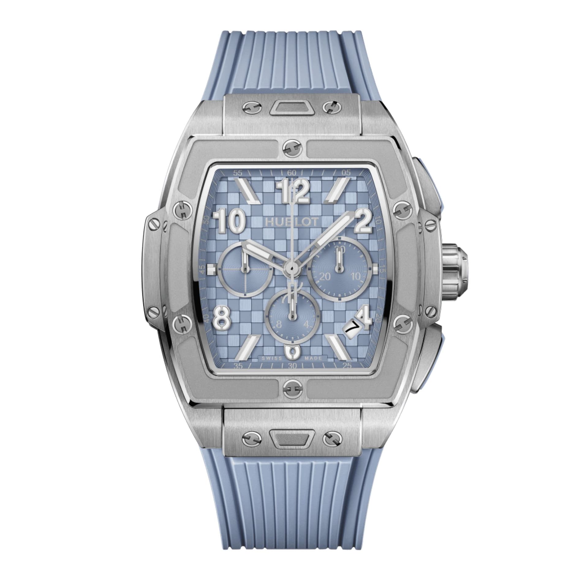 Hublot Montre Hublot Spirit of Big Bang Titanium Coal Blue automatique cadran bleu bracelet caoutchouc 42 mm