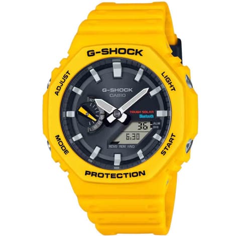 Casio Montre GShock Classic - Série GA-B2100 Solaire - Jaune 48.5 x 45.4 mm- GA-B2100C-9A
