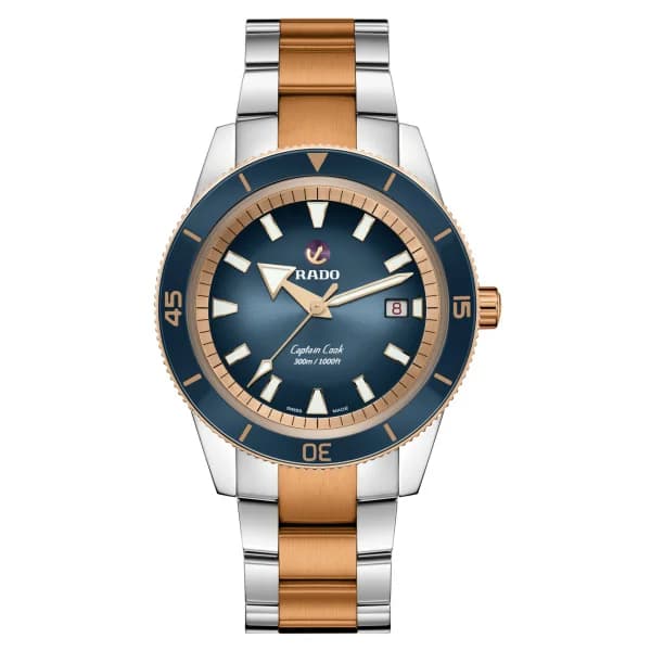 Rado Montre Rado Captain Cook Automatic Cadran Bleu 42 mm