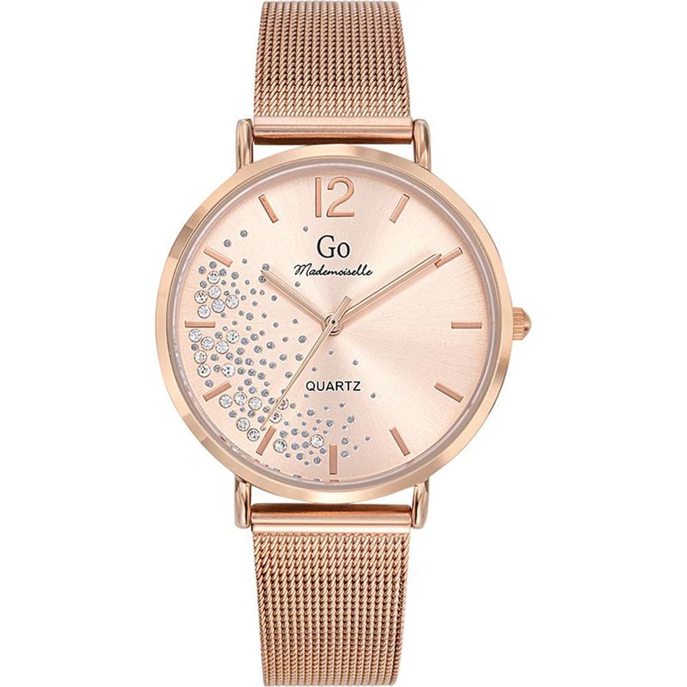 GO Mademoiselle Montre GO Mademoiselle en Métal Doré Rose