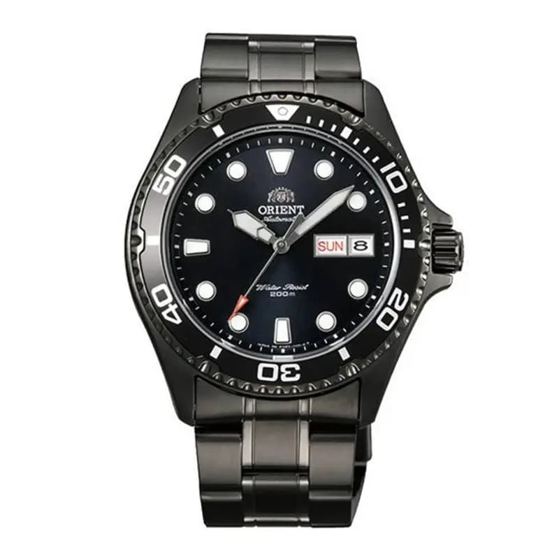 Orient Montre Orient Mako Automatique Cadran Noir Bracelet Acier et PVD noir - AA02003B