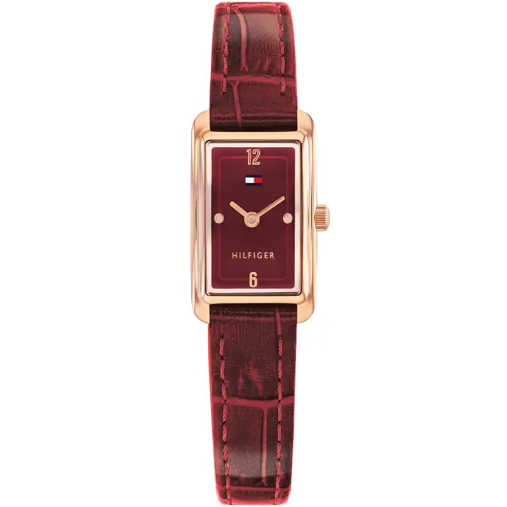 Tommy Hilfiger Montre Tommy Hilfiger Collection Madison en Cuir Rouge