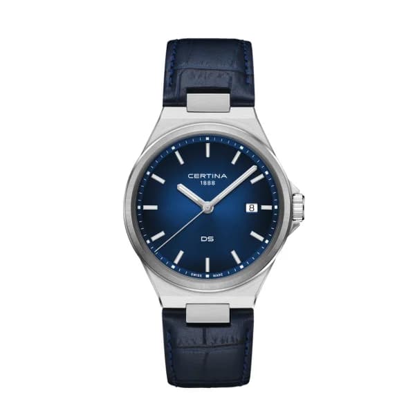 Certina Montre Certina DS-7 Quartz Cadran Bleu Bracelet Cuir
