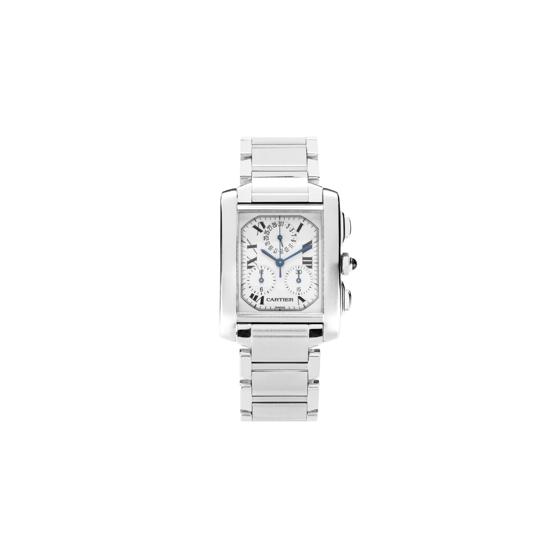 Cartier Tank Française Chronoflex — cadran blanc