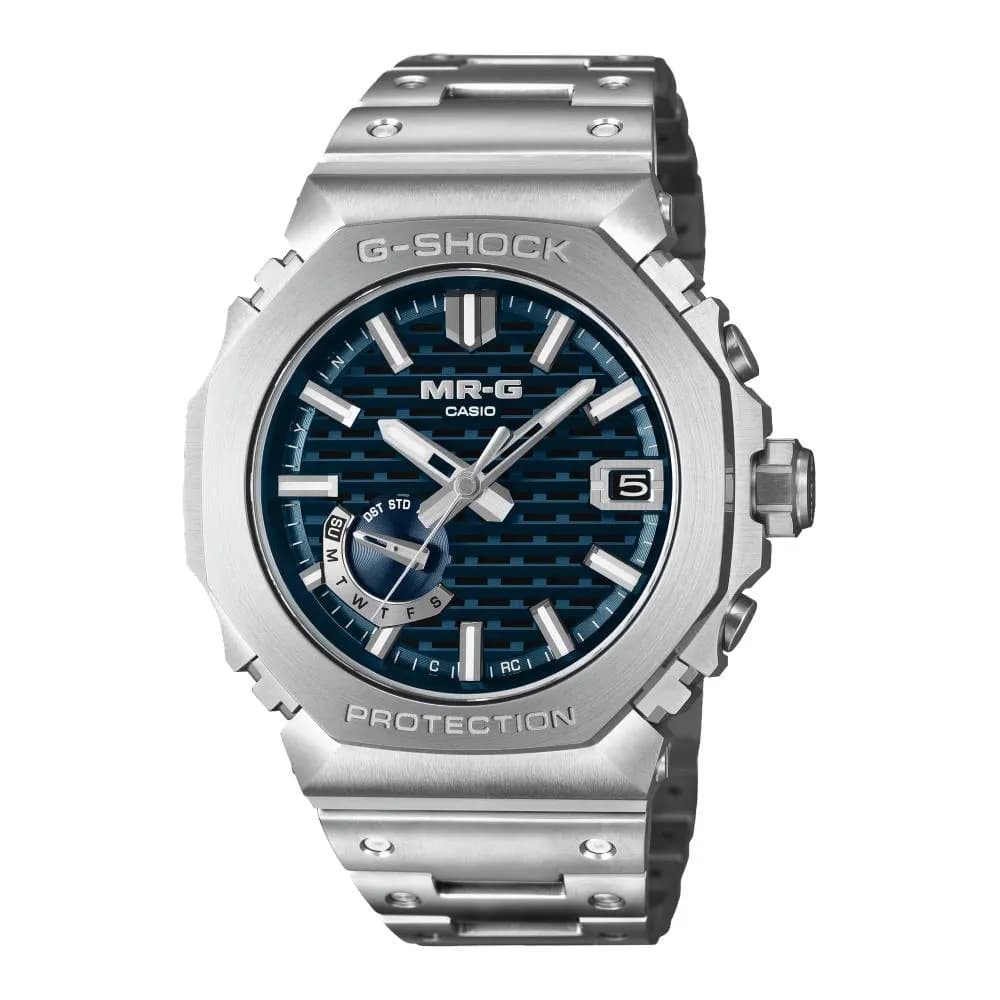 Casio MRG-B2100D — cadran bleu