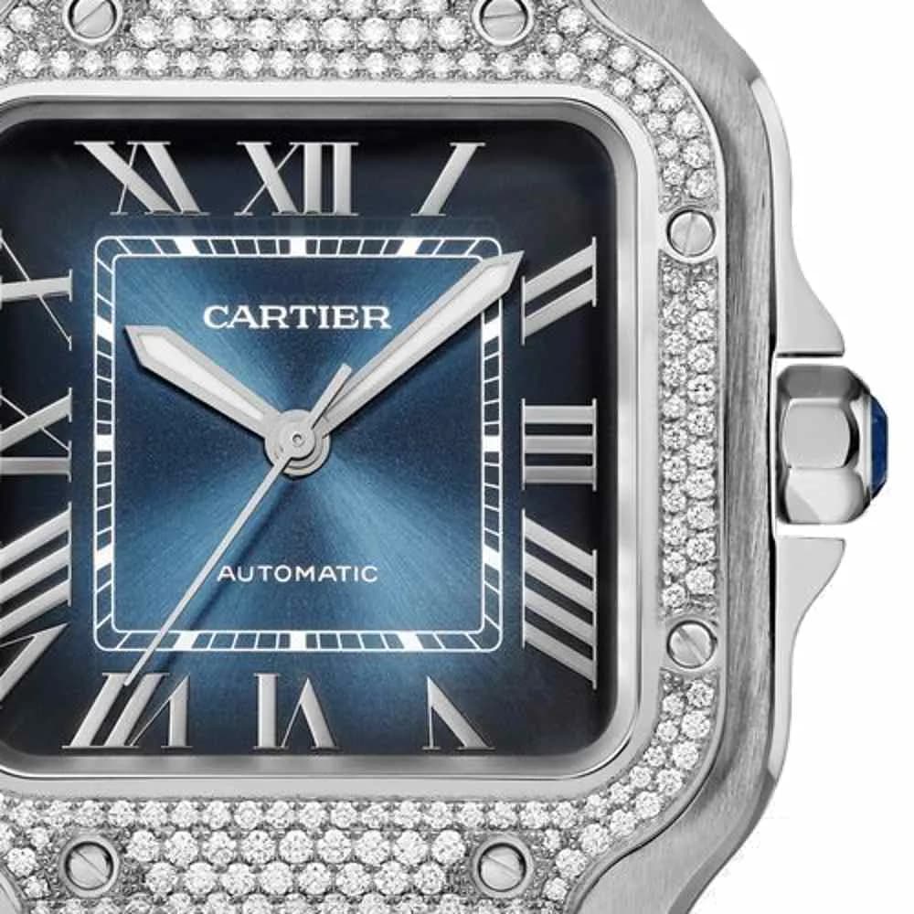 Santos de Cartier — cadran bleu