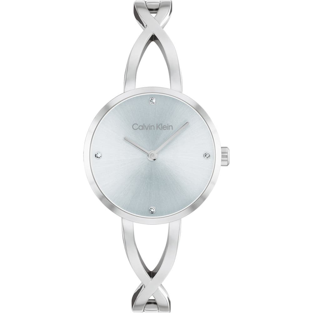 Calvin Klein Montre Calvin Klein Collection Sculpted Embrace en Acier Argenté