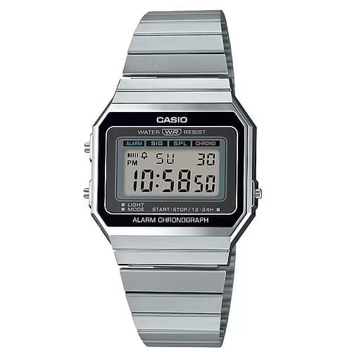 Casio Montre Casio A700WE-1AEF Digital Mixte Acier Gris